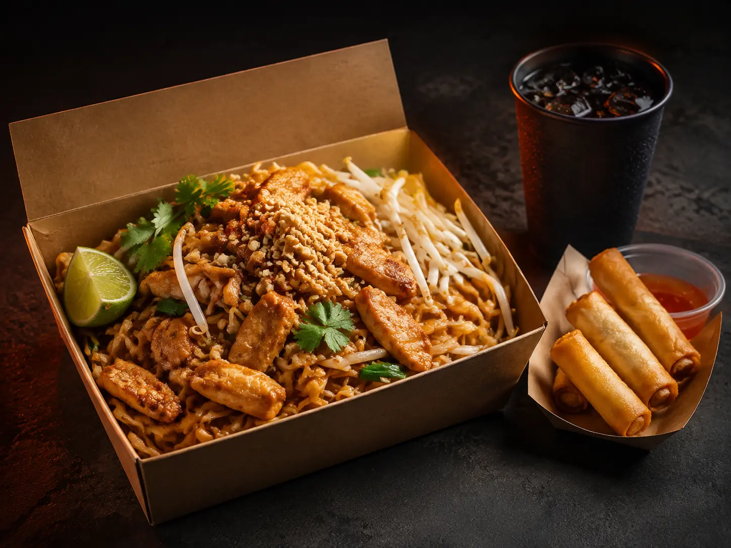 Bangkok Blaze Box avec bowl, dessert et boisson