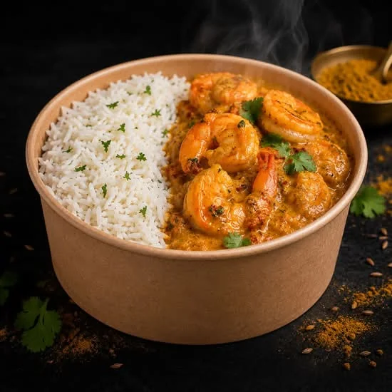 Bowl crevette curry